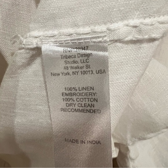 Nili Lotan | Theia Blouse | White Linen | size XS| Excellent - Picture 8 of 13